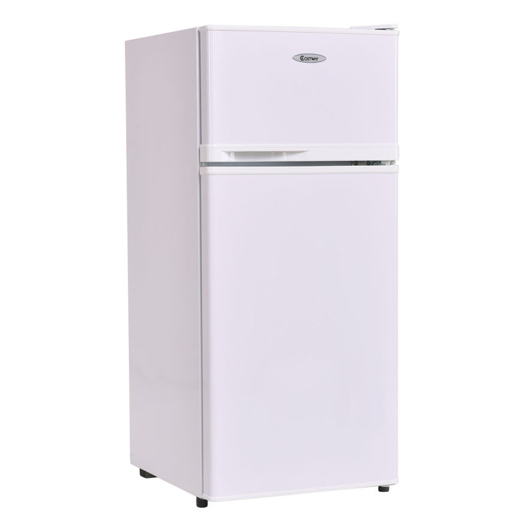 Costway 3.4 Cubic Feet cu. ft. Freestanding Mini Fridge with Freezer